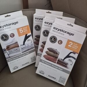 NIB EasyStorage Insta Space Flat vacuum storage bag sets
